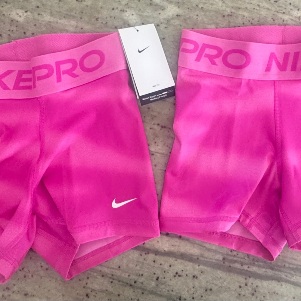 Nike Pro Pink Athletic Shorts